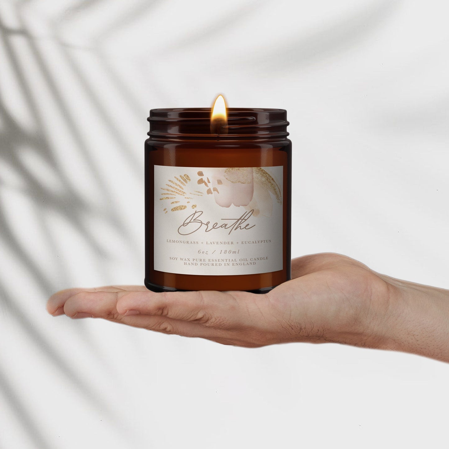 Lavender,Lemongrass,Eucalyptus,Luxury Pure Essential Oil Soy Wax Candle,immune boosting,pure essential oil candle,soy wax candle,non toxic