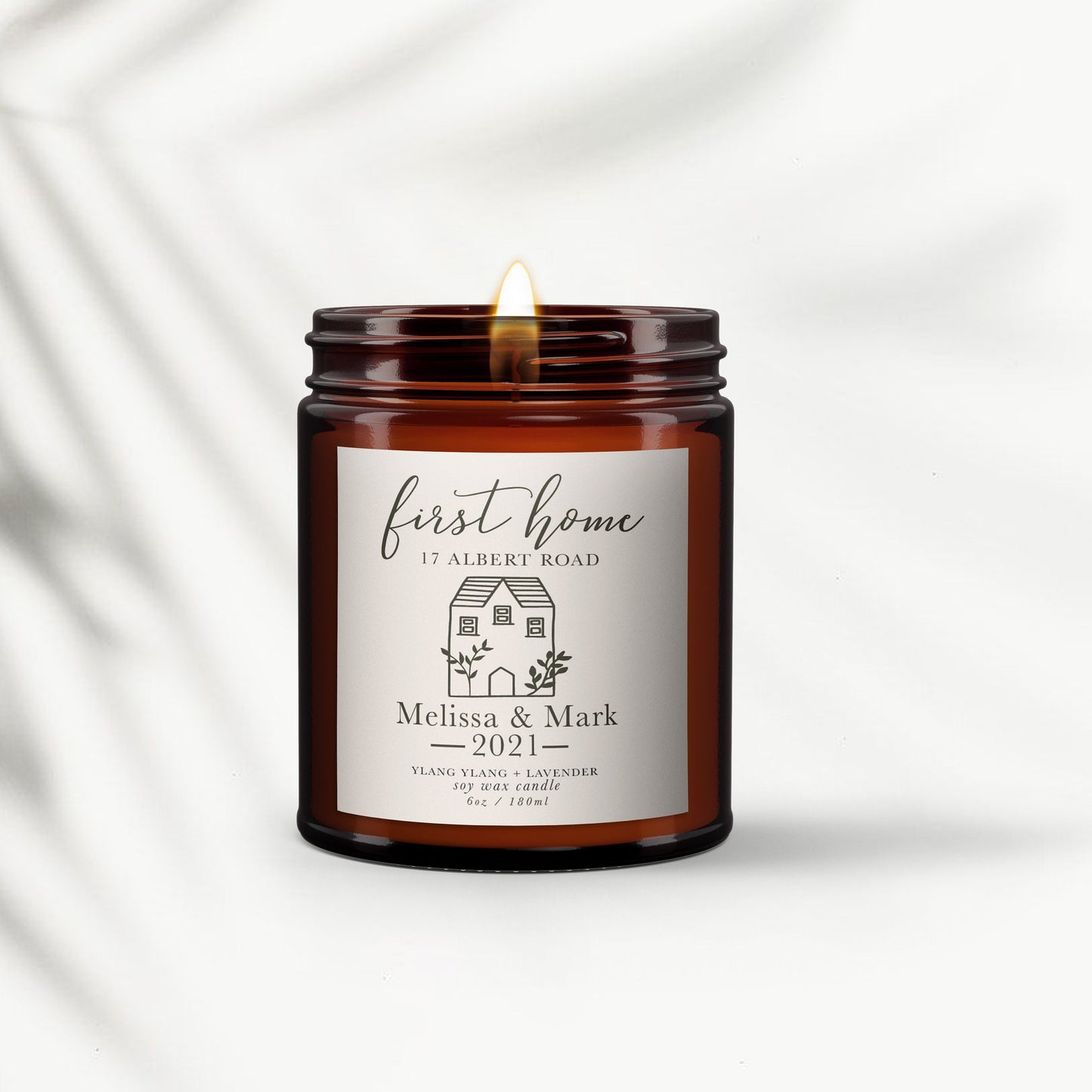 First Home Personalised Candle, House Warming Gift, New Home, Home sweet home, Pure essential oil soy wax candle, message candle,thoughtful