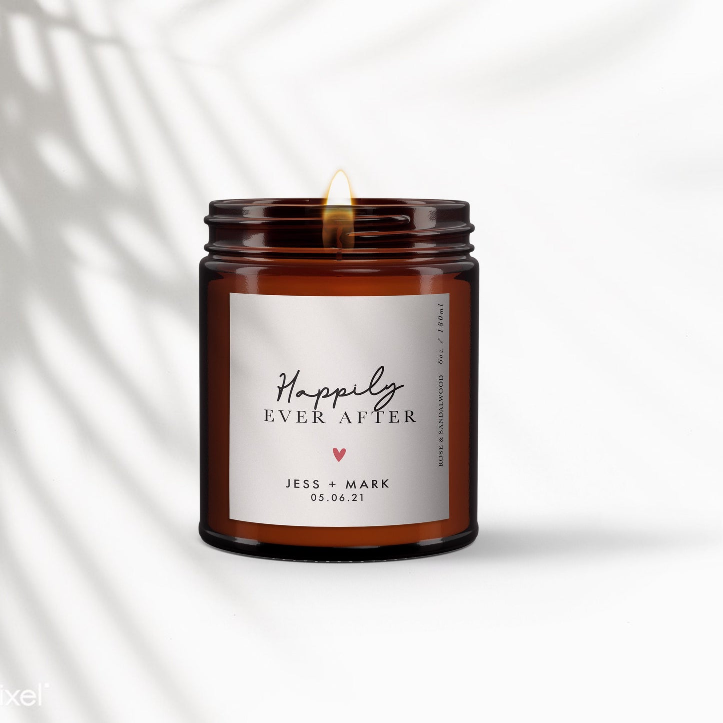 Personalized Wedding Candle Favors: Essential Oil Soy Wax Candle