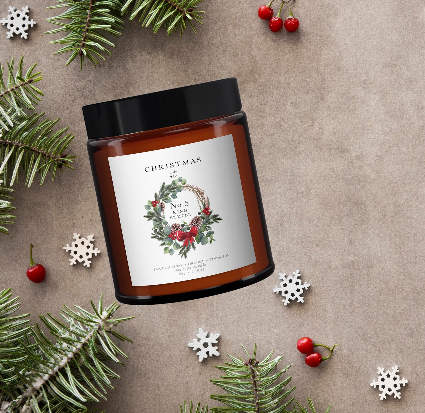 Personalised Home Christmas Candle, Aromatherapy Candle,Christmas Present for Family,Christmas candle gift