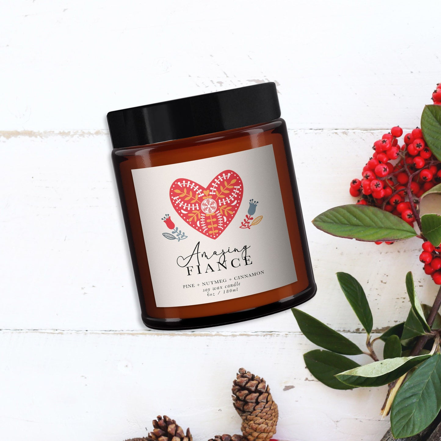Valentine gift for Fiance, Personalised Aromatherapy Candle Gift, Birthday Gift, Wife to be, Special Gift, Birthday Gift for Her