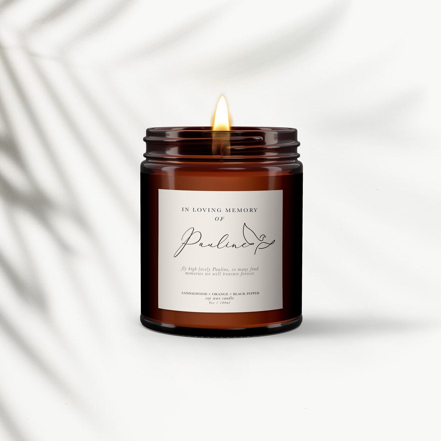In Loving Memory Personalised Candle, Remembrance candle, Sympathy, Bereavement, Condolences, Pure essential oil, Husband,Wife,Sister,friend