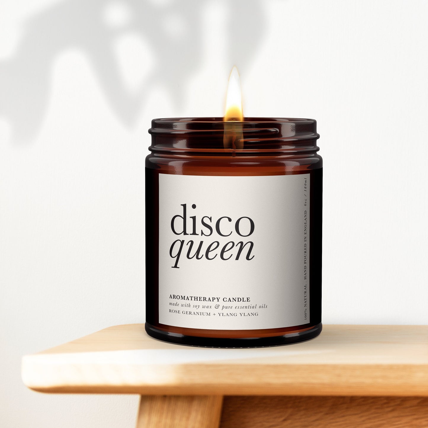 Disco Queen Aromatherapy Candle, Essential Oils, Statement Decor, Typography, Minimal Decor, Disco Lover, Cheeky Gift, Fun Gift