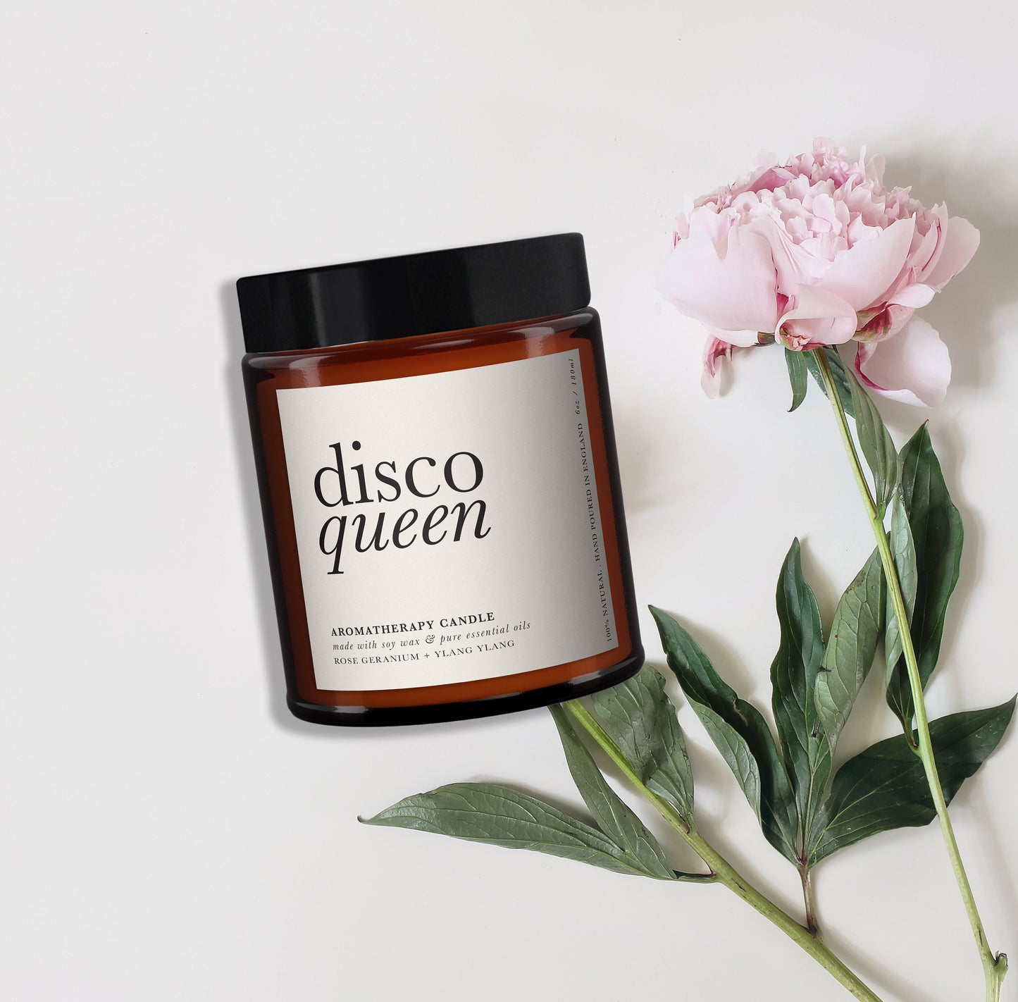 Disco Queen Aromatherapy Candle, Essential Oils, Statement Decor, Typography, Minimal Decor, Disco Lover, Cheeky Gift, Fun Gift