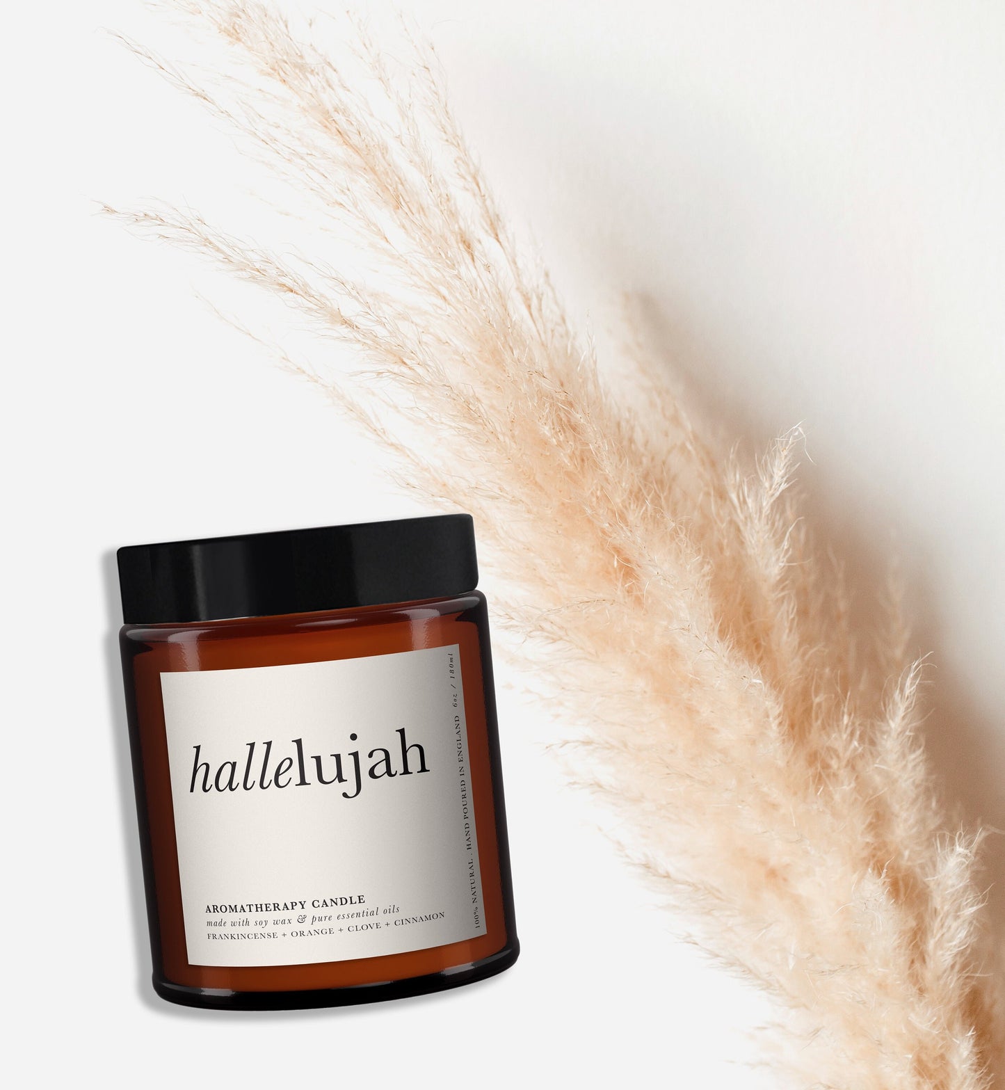 Hallelujah Aromatherapy Candle, Essential Oils, Statement Decor, Typography, Minimal Decor, Disco Lover, Cheeky Gift, Fun Gift