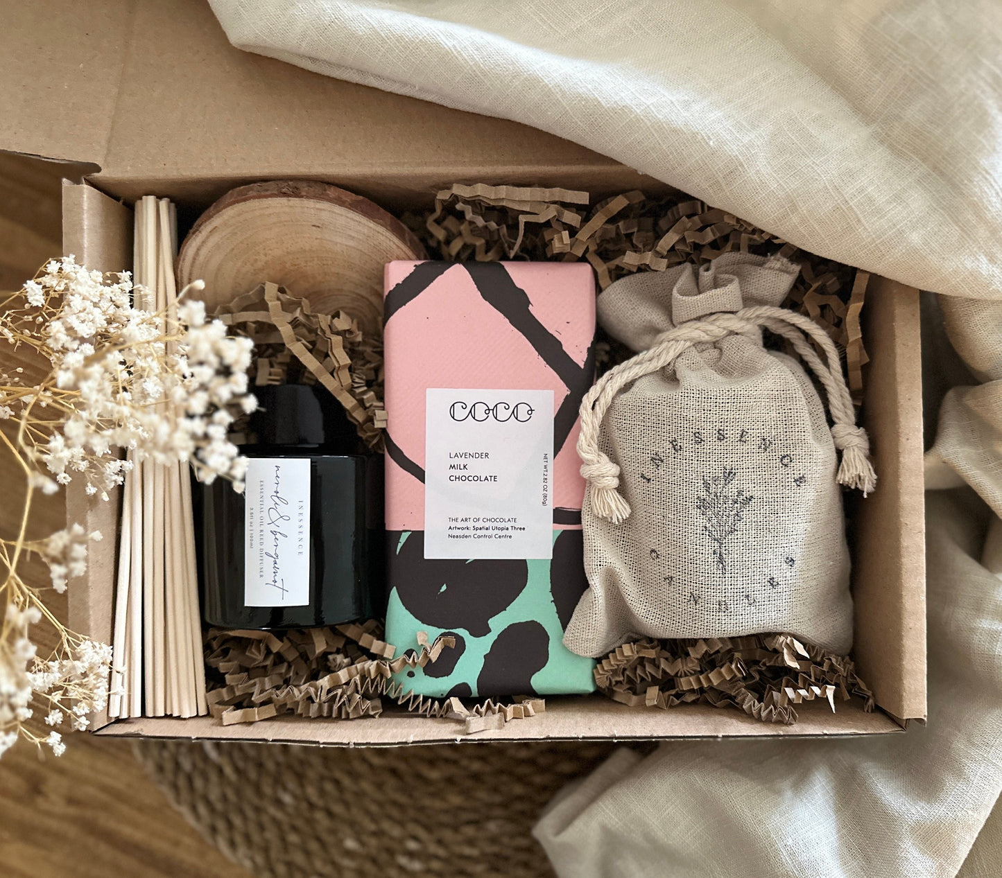 Love You Mama Aromatherapy Gift set, Mother's Day, Personalised Candle, Lavender Chocolate, Reed Diffuser, Gift for Mum, Mum Birthday Gift