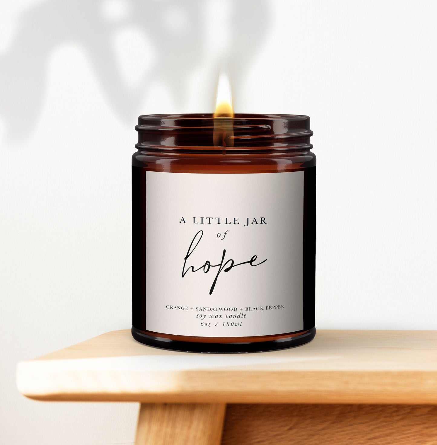 Hope Aromatherapy Candle, Thoughtful Gift, Personalised Candle, Pure essential oil soy wax, gift for friend going through a hard time