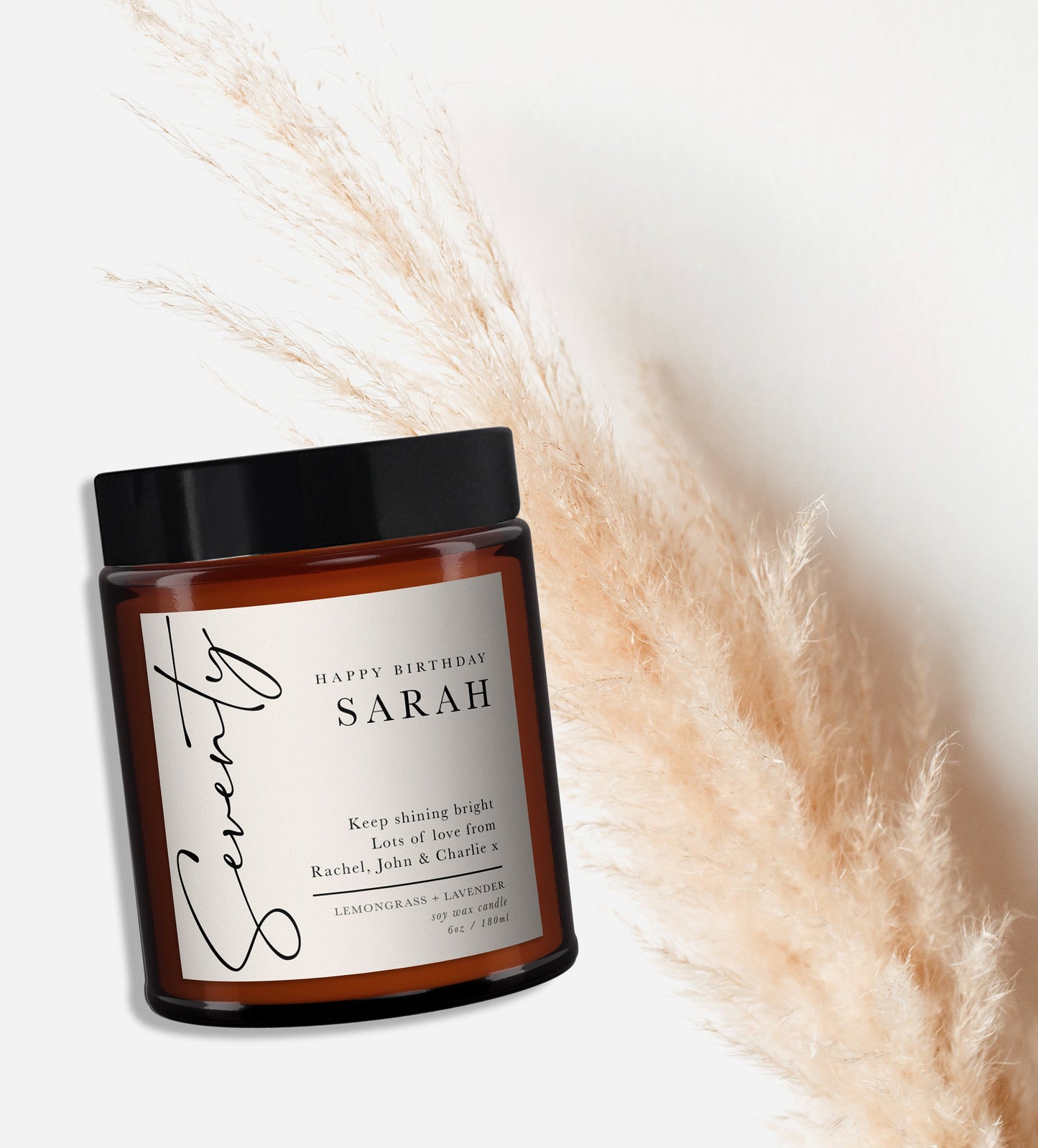 Any Year Birthday Personalised Aromatherapy Candle Gift, 18th, 25th, 30th, 40th, 50th, 60th, Birthday Gift for Friend, Birthday Gift for Her