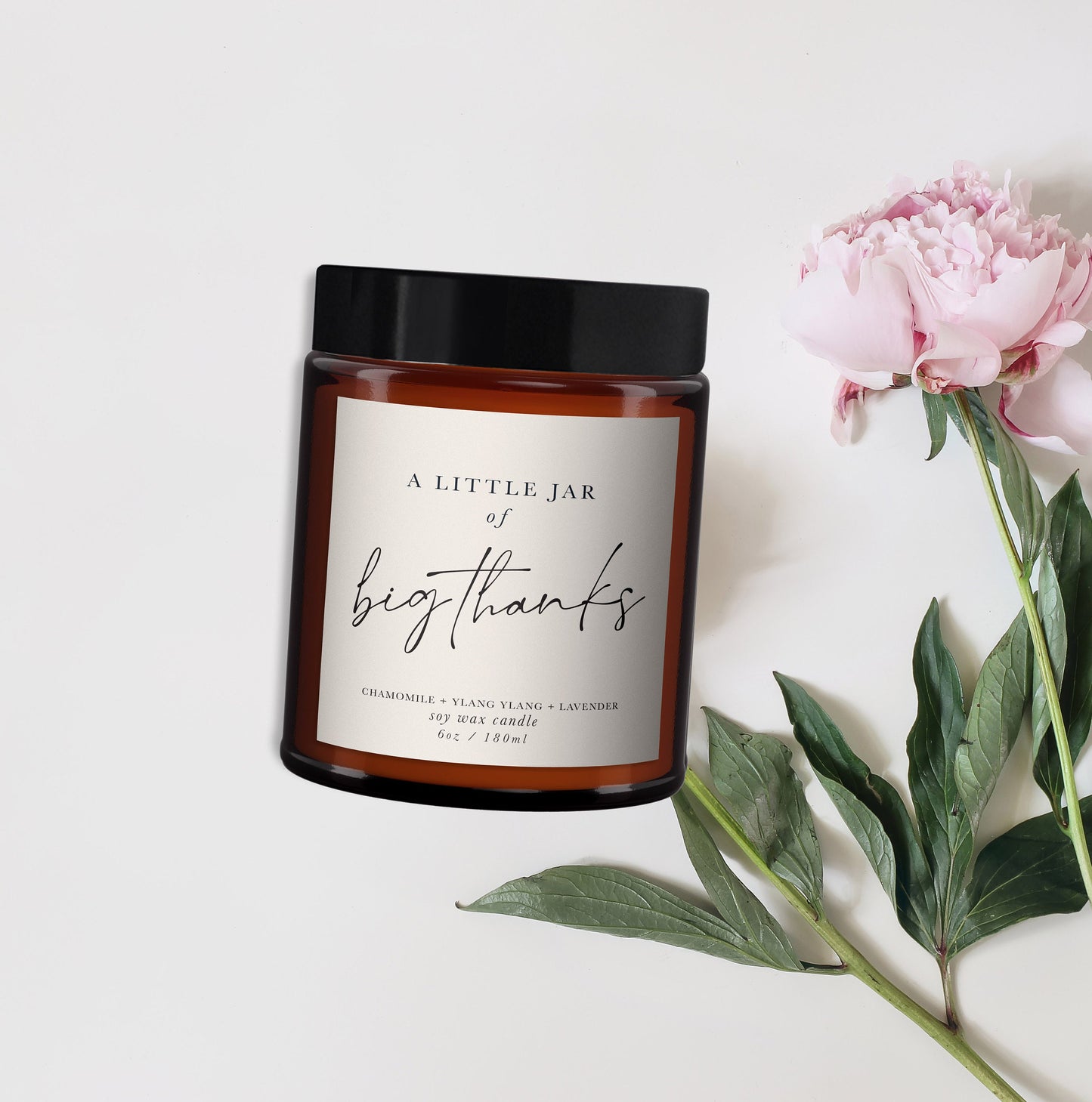 Thank You Aromatherapy Candle Gift, personalised candle, thank you gift, pure essential oil soy wax candle, Special Thanks special gift