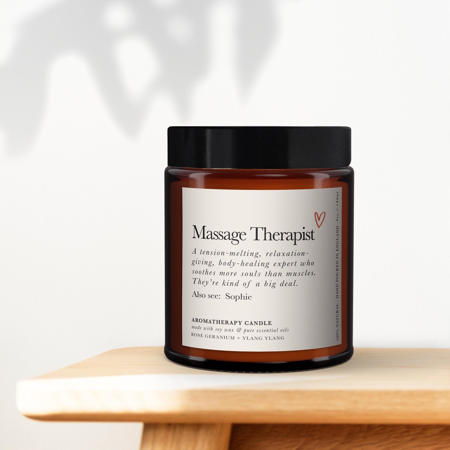 Gift for Masseuse, Aromatherapy Candle Gift, Thank you gift for massage therapist, Birthday, Christmas Gift, Essential oil soy wax candle
