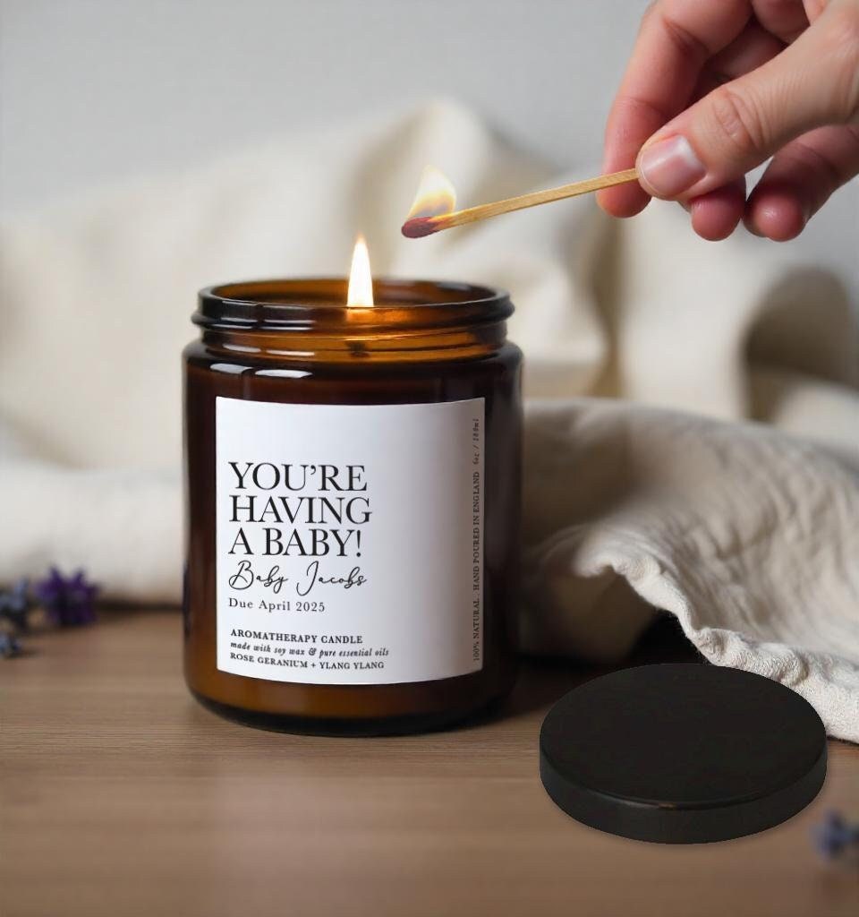 gift for maternity leave
label reads you're having a baby