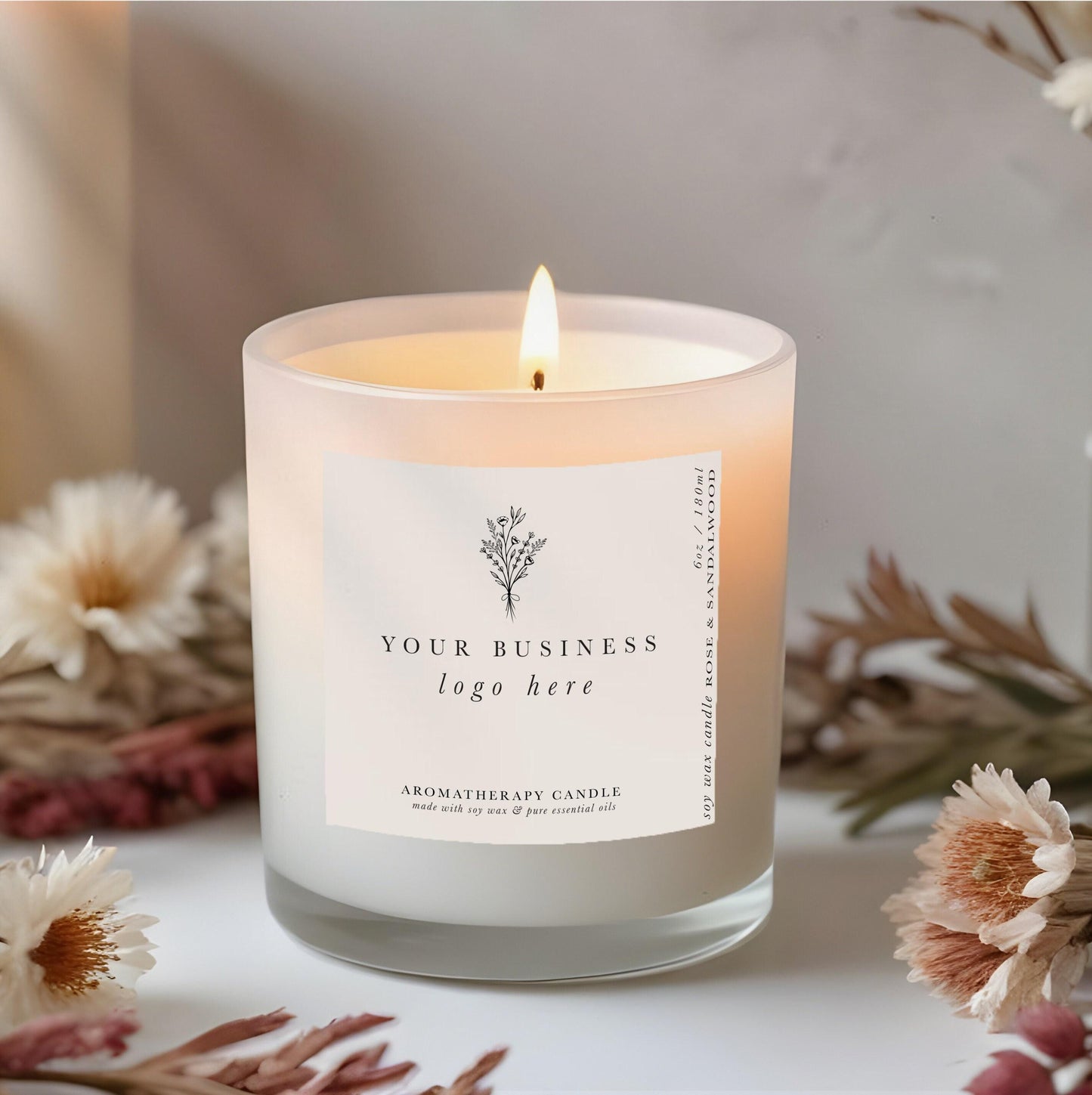 Custom Logo Candle, Client Gift, Aromatherapy, Business Logo Candle, Personalised Candles, Client Christmas Gift, Bulk Promotional Gifts