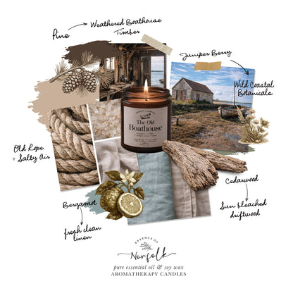 The Old Boathouse Bergamot, Cedar, Juniper Berry & Pine Soy Wax Candle