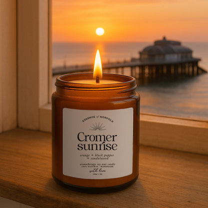 Cromer Sunrise Orange + Sandalwood + Black Pepper Soy Wax Candle