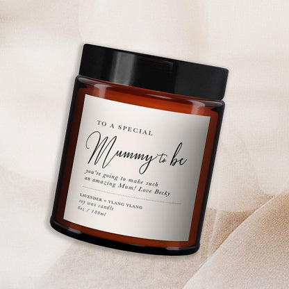 Mummy to be gift, Baby Shower, pregnancy gift, all natural, pregnancy candle, message candle, gift for mummy to be, mum to be