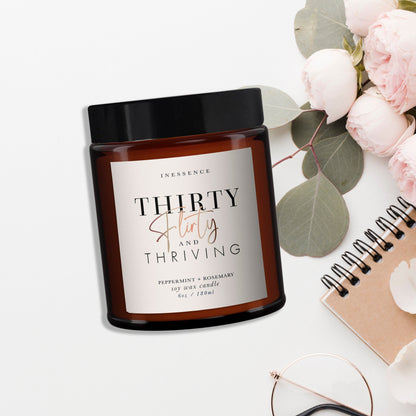 30th BirthdayAromatherapy Candle, Pure essential oils, Soy wax, All Natural, Keepsake Gift, Birthday Gift for Her, Gift for Friend