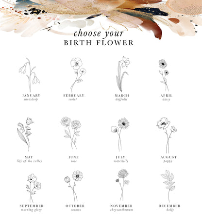 December Birth Flower Personalised Aromatherapy Candle Gift, Wellbeing Gift, Birthday Gift for Friend, Birthday Gift for Her