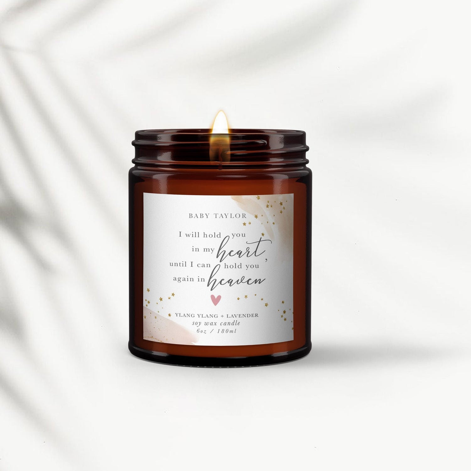 Baby loss candle, Baby remembrance candle, miscarriage infant loss, baby memorial gift, child loss gift, memorial candle gift,