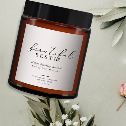 Personalised Scented Candle, Birthday Gift for Friend, Birthday Gift for Her, Aromatherapy Candle Gift, All Natural, Essential Oil Candle