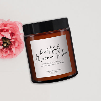 Beautiful Mama to be candle gift, Baby shower gift, pregnancy gift, all natural, pregnancy candle, gift for mummy to be, mum to be