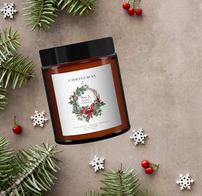 Personalised Home Christmas Candle, Aromatherapy Candle,Christmas Present for Family,Christmas candle gift