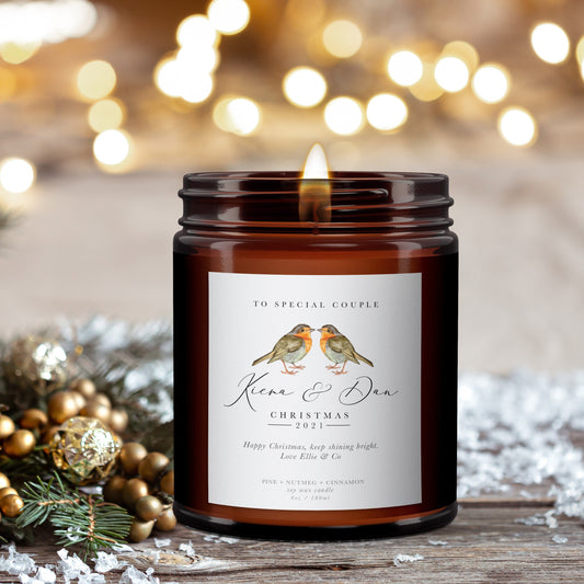 Couples Christmas Candle Gift, Special Couple, Personalised Couples Candle, Aromatherapy Candle, Personalised Couple Candle, Christmas Gift