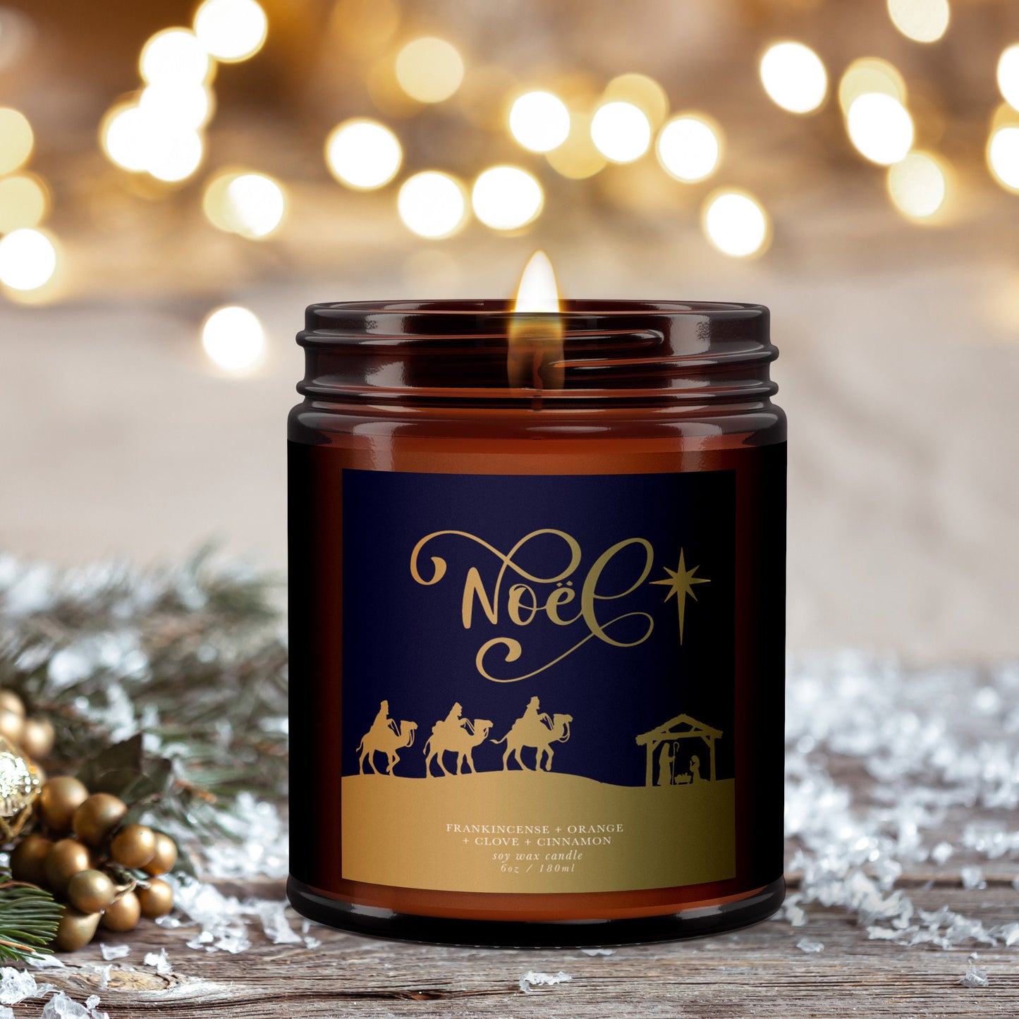 Wise Men Nativity Christmas Candle, Aromatherapy Christmas Candle