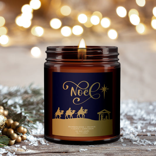 Wise Men Nativity Christmas Candle, Aromatherapy Christmas Candle