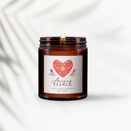 Valentine gift for Fiance, Personalised Aromatherapy Candle Gift, Birthday Gift, Wife to be, Special Gift, Birthday Gift for Her