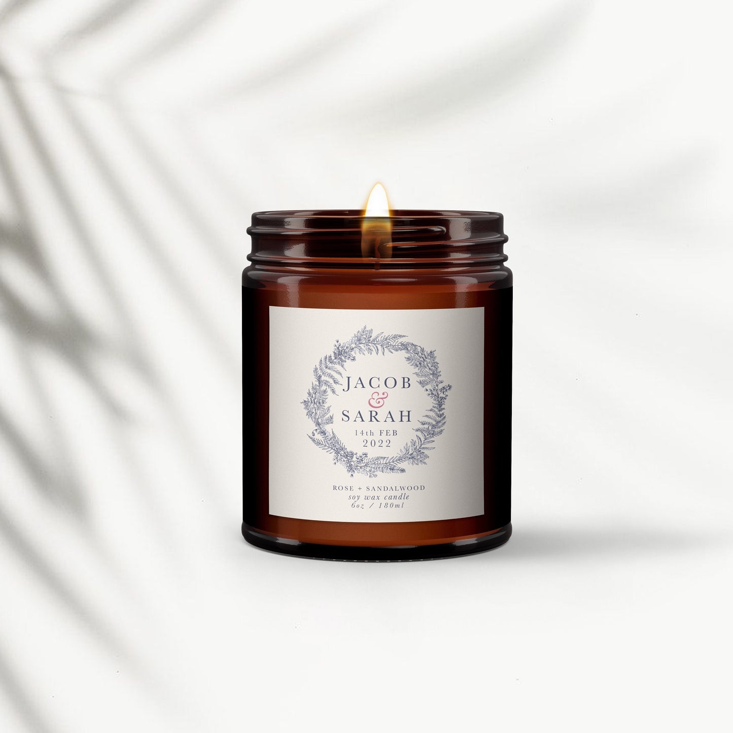 Valentine candle gift, Personalised Anniversary, Valentines, Candle Gift, Special date gift, Gift for her, Anniversary, Birthday