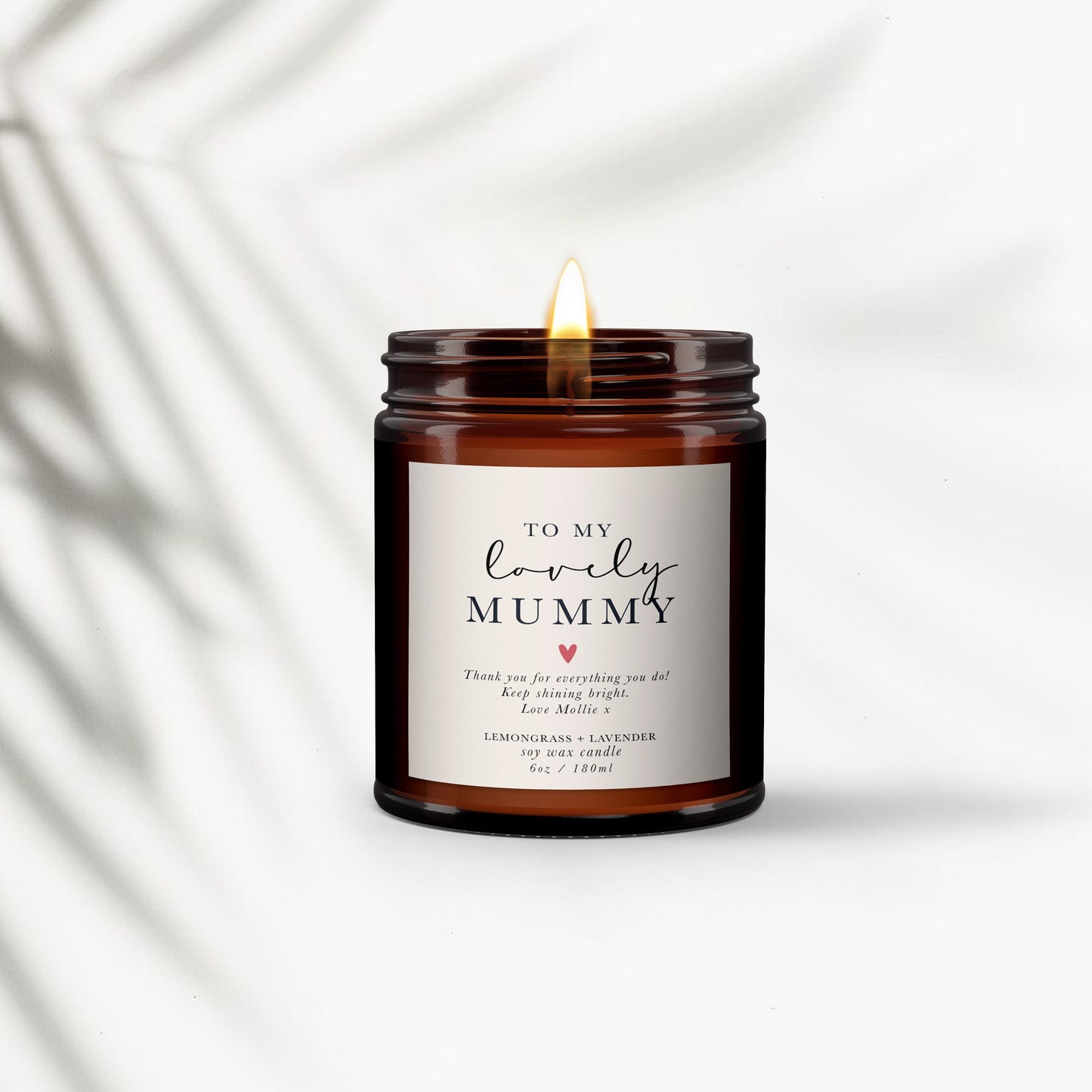 Lovely Mummy Personalised Aromatherapy Candle Gift,Gift for Mummy,Mother's Day present,Mummy Birthday Gift,Pure essential oil soy wax candle