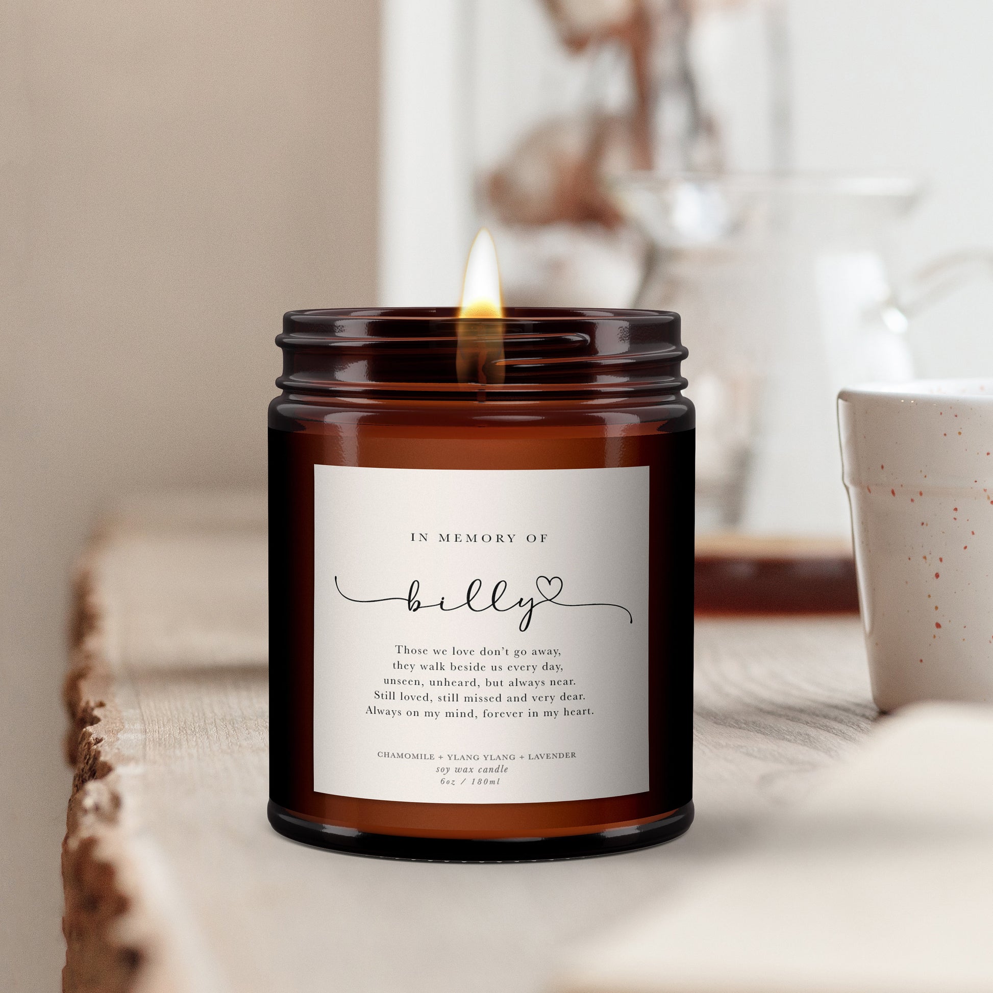 In Memory Candle, Remembrance candle, Sympathy, Bereavement, Condolences, Pure essential oil, brother, Husband, Wife, Sister, friend