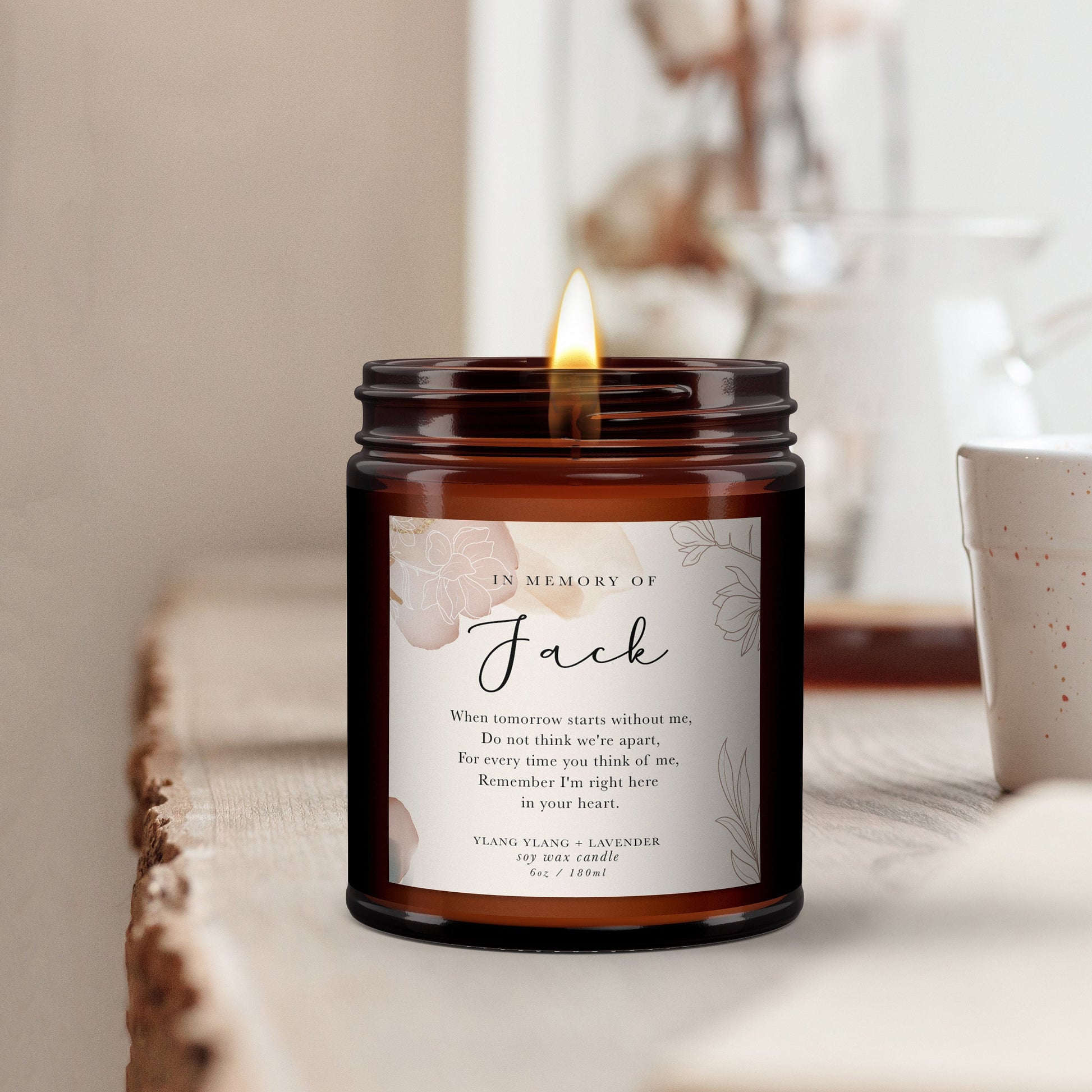 In Memory Candle, Remembrance candle, Sympathy, Bereavement, Condolences, Pure essential oil, Husband, Wife, Sister, friend