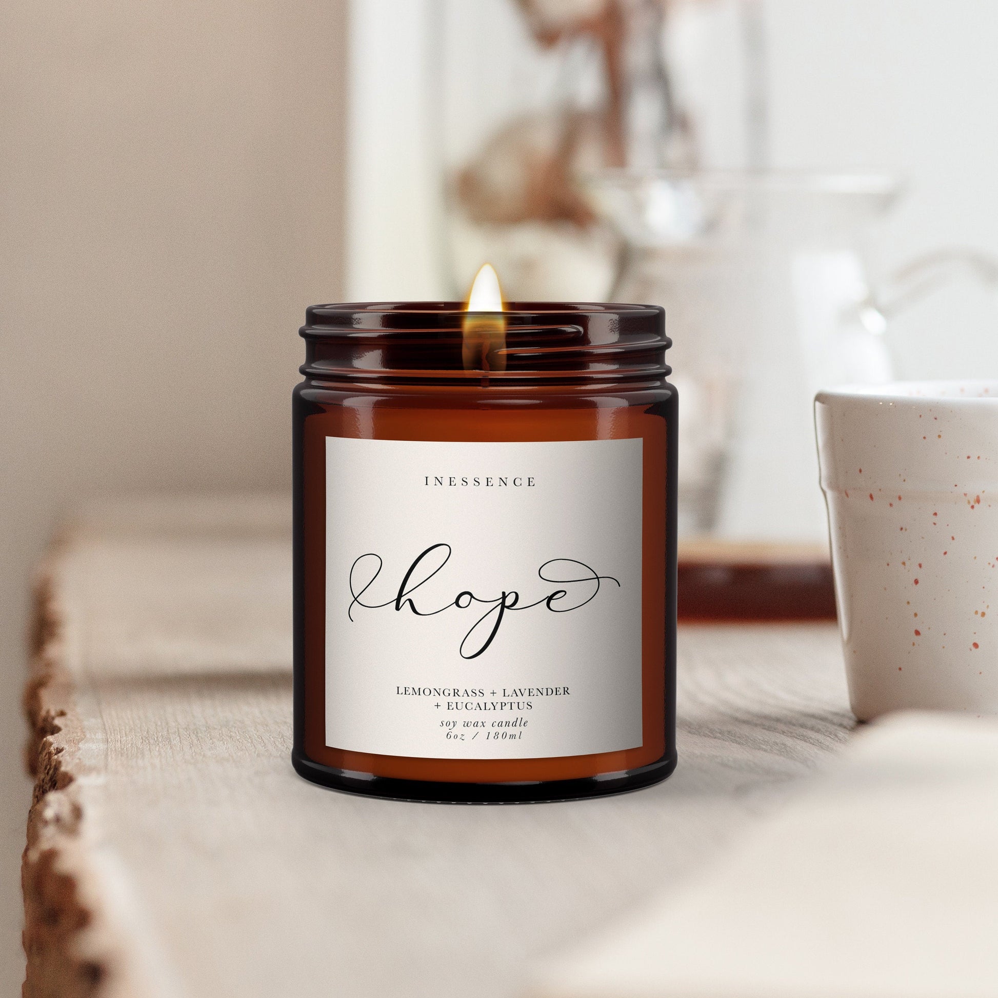 Hope aromatherapy candle, 100% natural, thoughtful gift, send love, thoughtful gift, hope gift, comforting gift, gift for friend