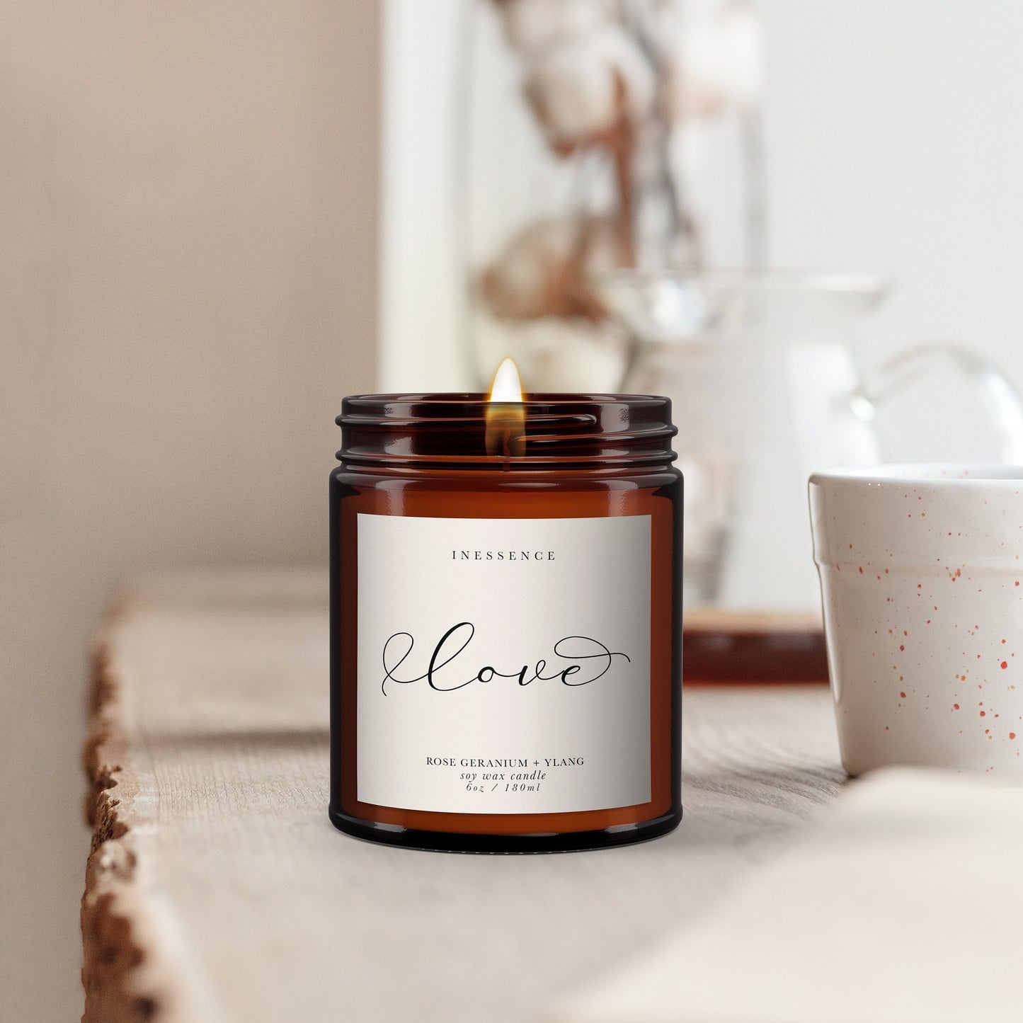 Love aromatherapy candle, 100% natural, thoughtful gift, send love, thoughtful gift, hope gift, comforting gift, gift for friend