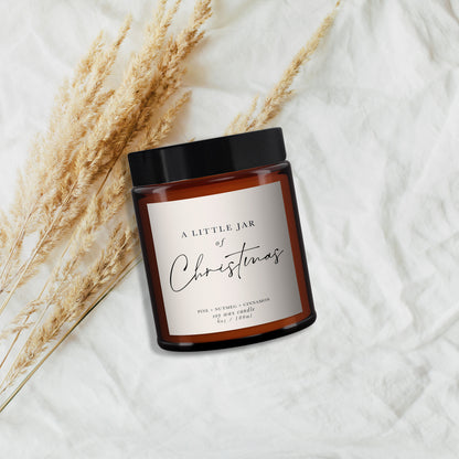 Christmas Pure Essential Oil Aromatherapy Candles - Minimal Decor,Little Jar of Christmas,Christmas Candle,Well-being,Natural,Soy Wax Candle
