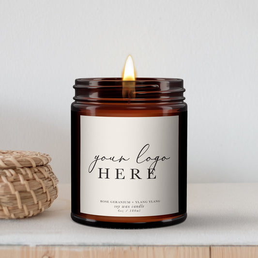 Custom Corporate Candle Gift,Client Gifts,Logo Candle,Personalised Candles,Client Christmas Gift,Bulk Promotional Gifts,Business Logo Candle