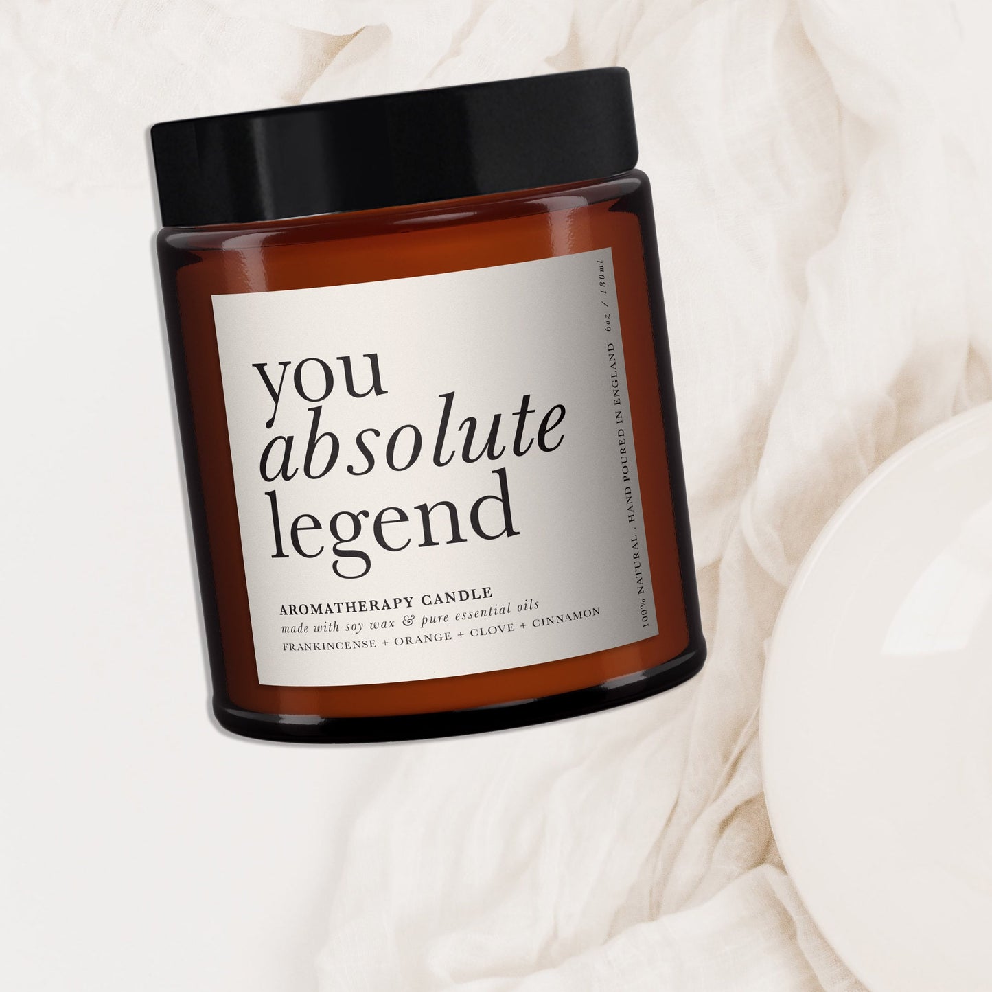 You Absolute Legend Aromatherapy Candle, Essential Oils, Statement, Art, Typography, Secret Santa, Minimal Decor, Cheeky Gift, Funny Gift