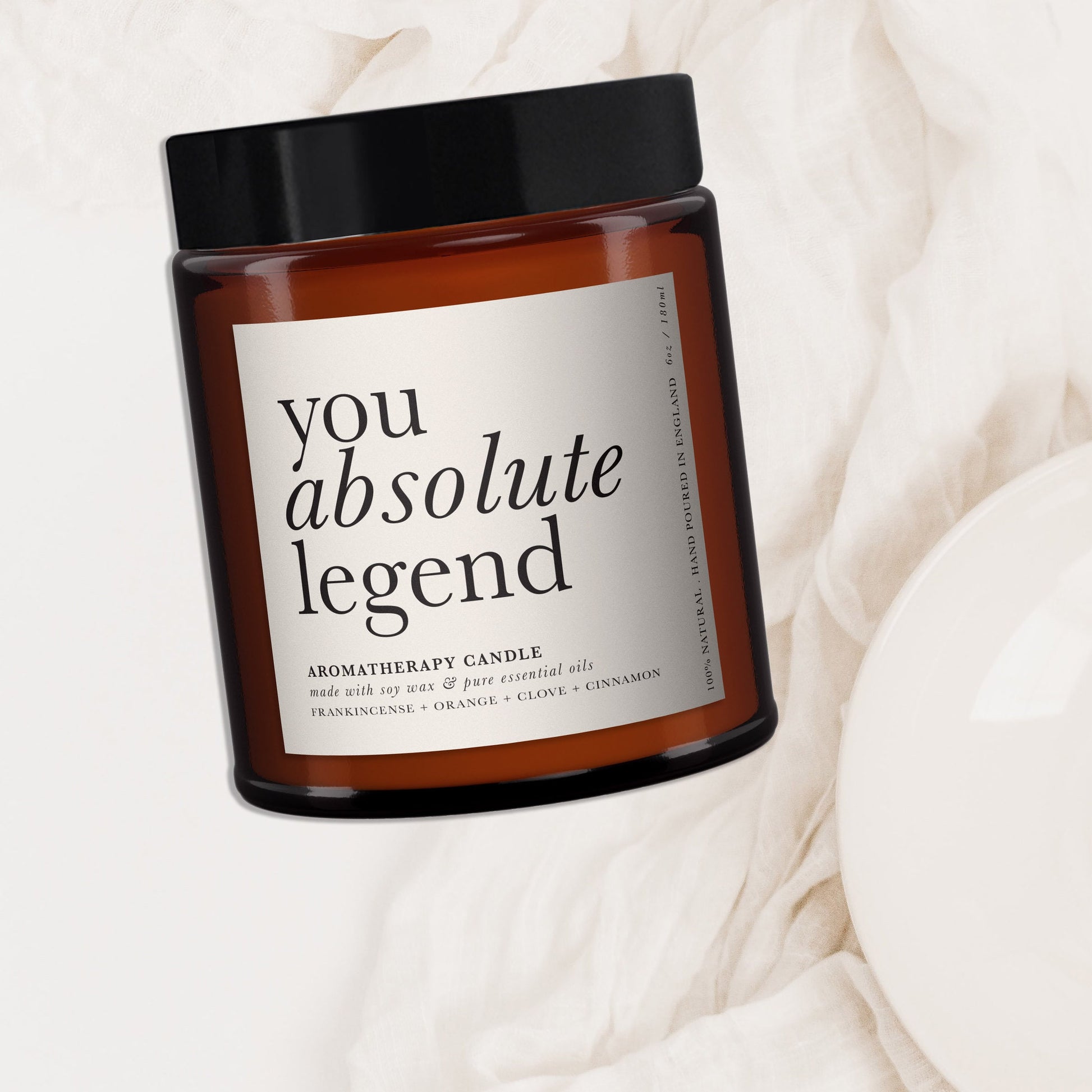 You Absolute Legend Aromatherapy Candle, Essential Oils, Statement, Art, Typography, Secret Santa, Minimal Decor, Cheeky Gift, Funny Gift