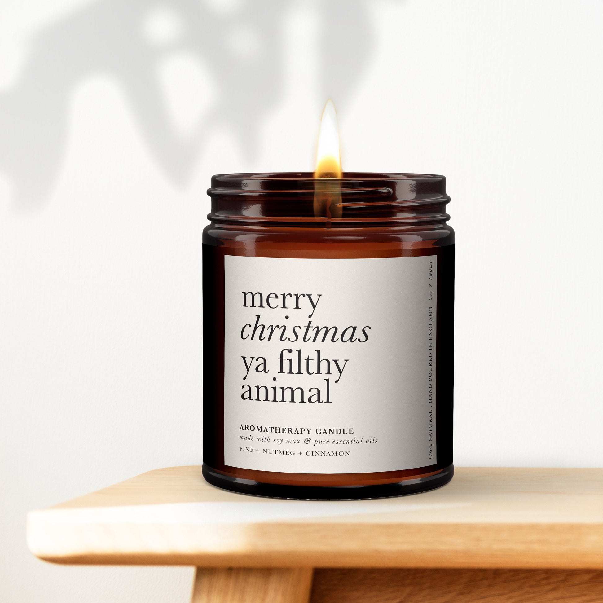 Merry Christmas You filthy Animal, Home Alone, Aromatherapy Candle, Essential Oils, Christmas, Secret Santa, Cheeky Gift, Funny Gift