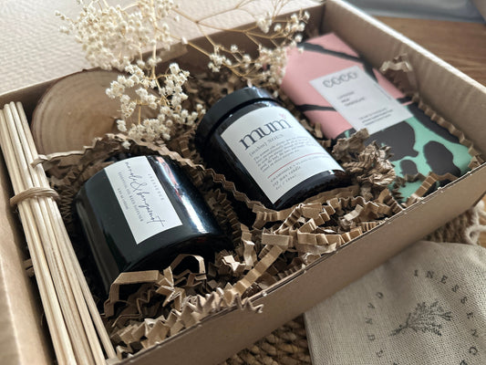 Candle Gift Set for Mum, Aromatherapy Gift Box, Gift for Mum, Spa Gift Box, Mother's Day present, Mum Birthday Gift, Reed Diffuser Gift Set