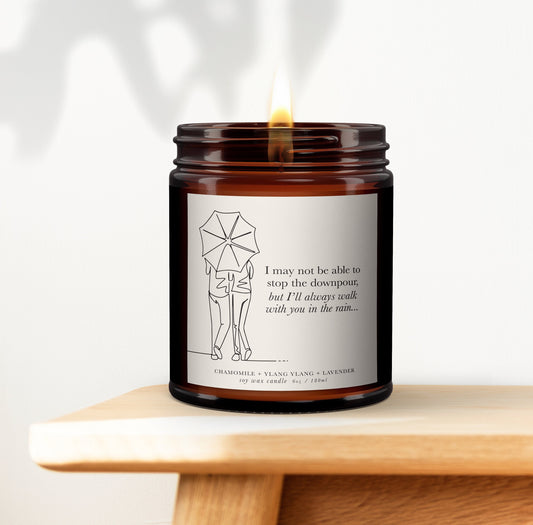 Sympathy Quote Aromatherapy Candle, Candle Gift, Thinking Of You Gift, Comfort, Bereavement, Pure essential oil soy wax,