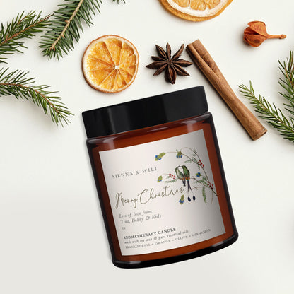 Personalised Christmas Candle, Aromatherapy Candle,Christmas Present, Christmas candle gift, Neighbour, Colleague, Boss, Postman, Sister