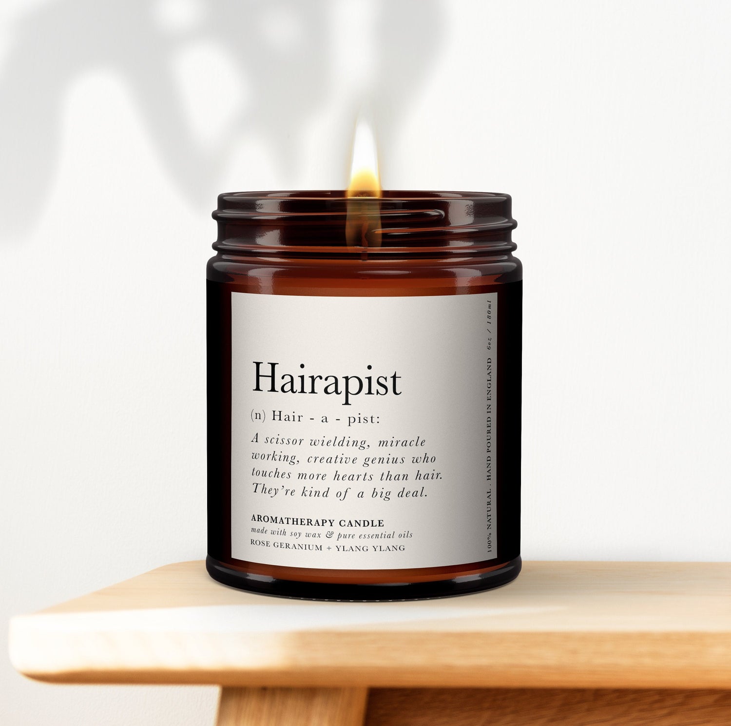 Hairdresser Aromatherapy Candle Gift, Gift for Hairdresser Hairapist, Birthday, Christmas Gift, Pure essential oil soy wax candle