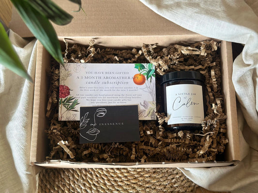 Monthly Aromatherapy Gift for Candle Lovers, Subscription Candles, 100% Natural Candles Wife Gift, Birthday Gift for Her, Well-being, Friend