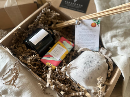 a box with a lot of items inside of it