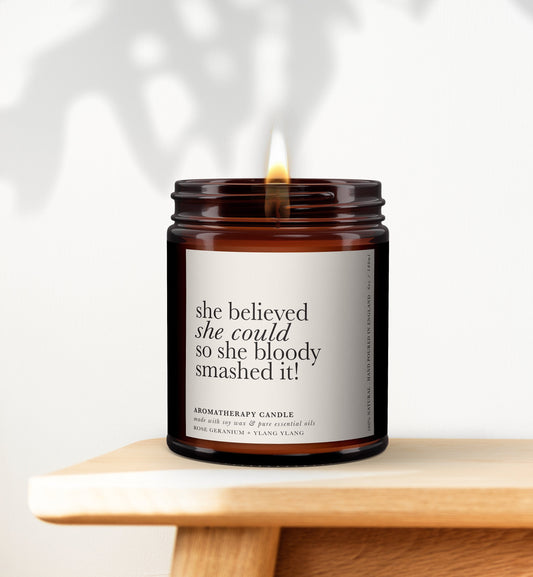 Congratulations Gifts For Her, Personalised Congratulations Present, Aromatherapy Candle Gift, Graduation Gift, Exam Gift, New Job