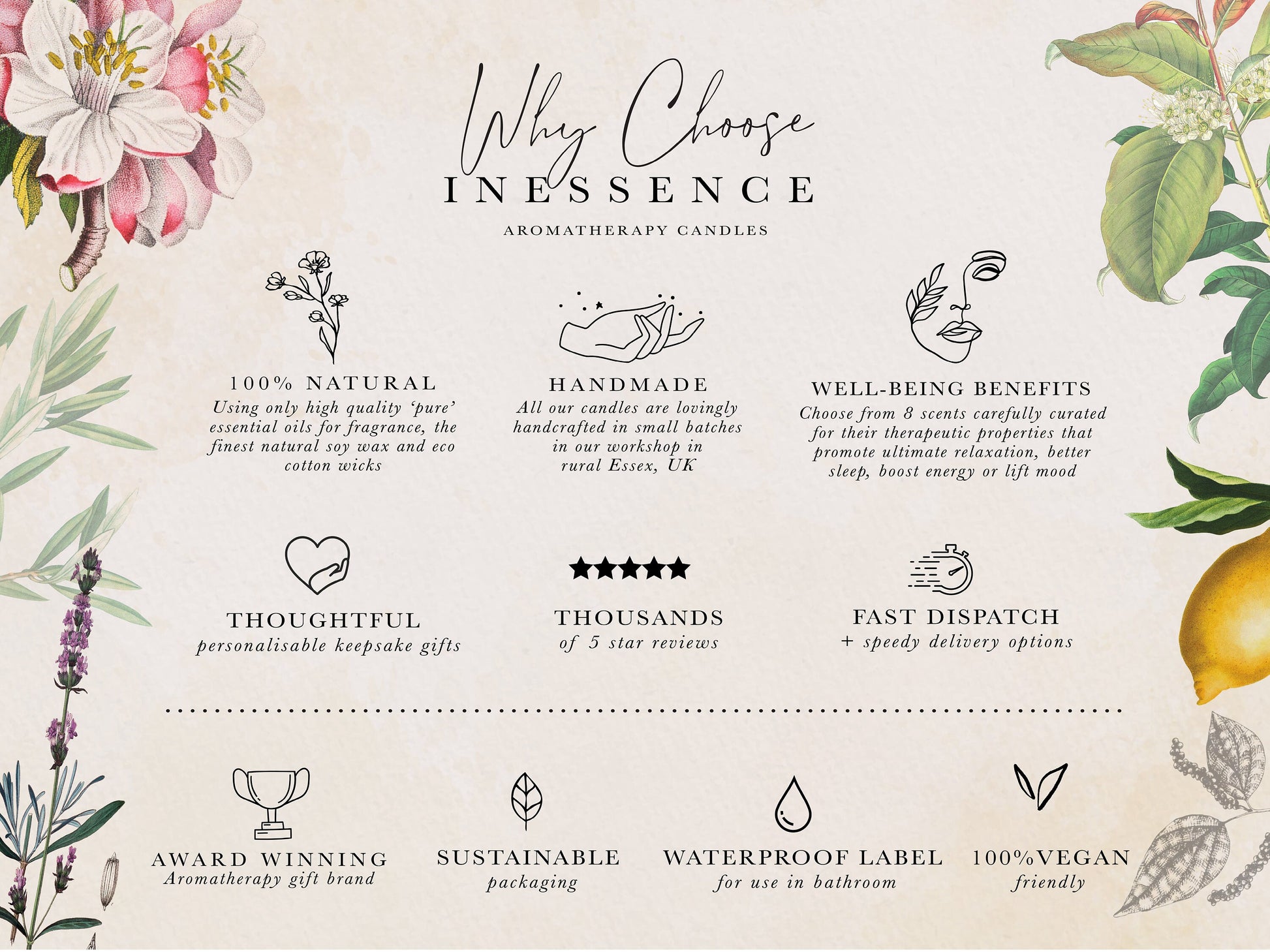 a website page with a bunch of flowers on it