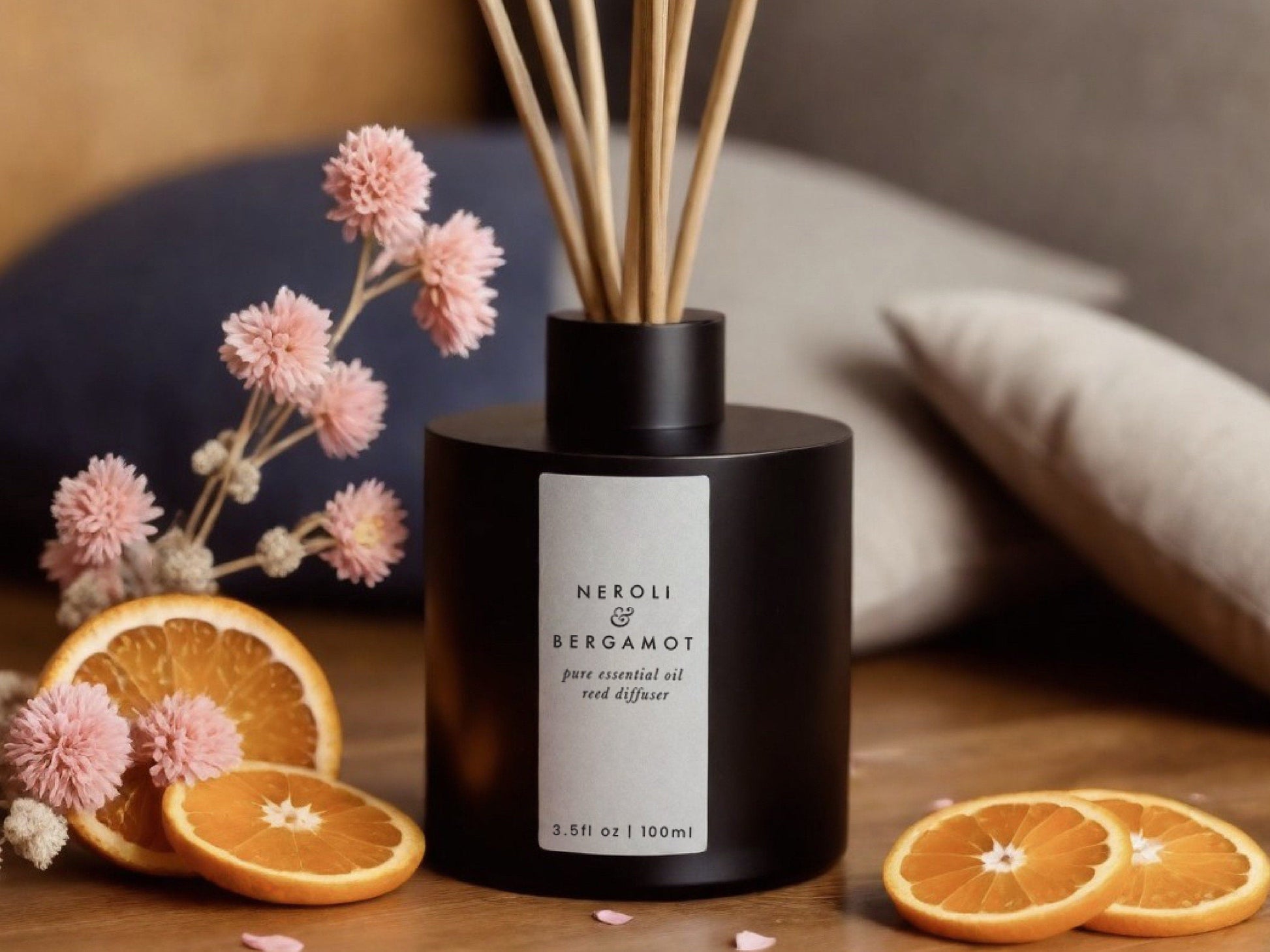 Happiness Pure Essential Oil Aromatherapy Candles - Minimal Decor, Little Jar of Happiness, Mood Boosting, Well-being Soy Wax Candle