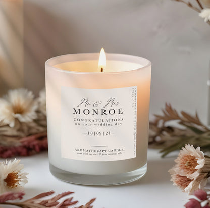 wedding candle gift for couple